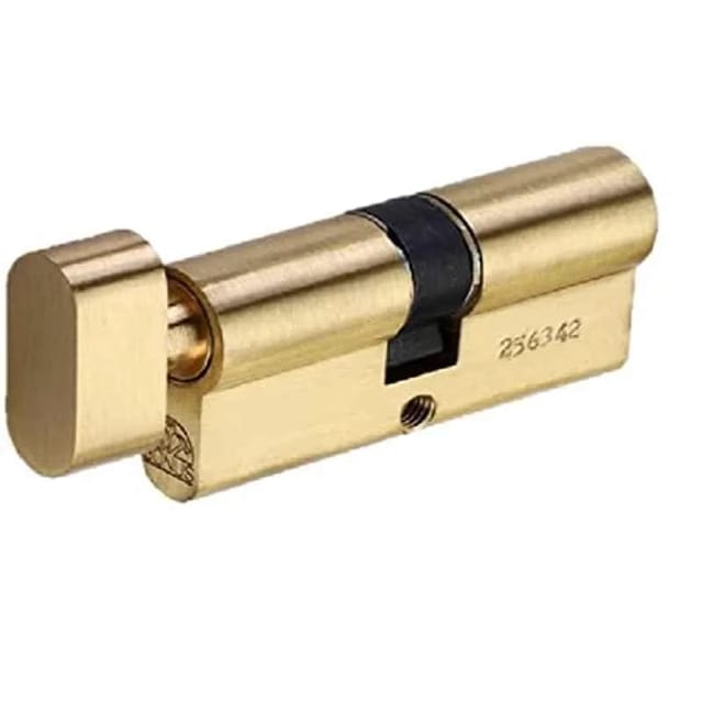 Enox 60 MM HIGH SECURITY EURO CYLINDER LOCK OVAL KNOB WITH 5 COMPUTER KE