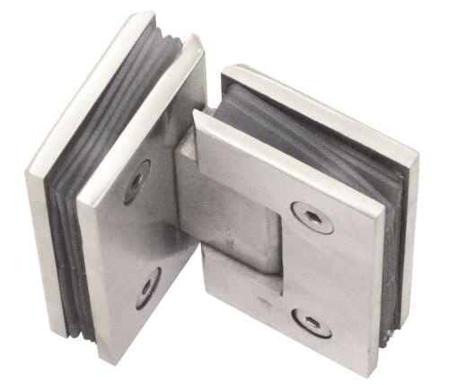 Enox ASSA ABLOY Shower Hinges Wall To Glass 90 Degree - Round Edge