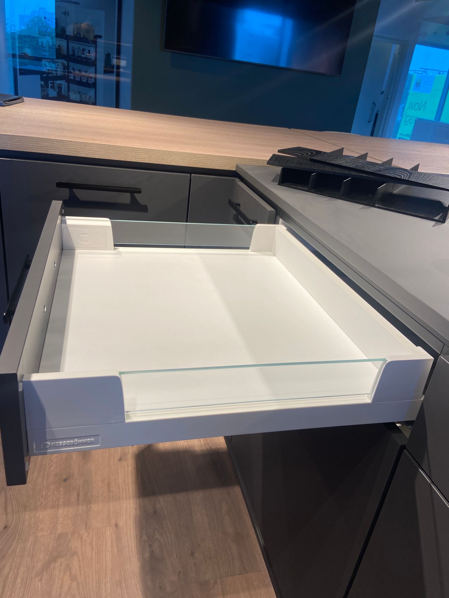 Kesseboehmer Mio Internal Drawer 98 MM 600 Width Anthracite 30 KG
