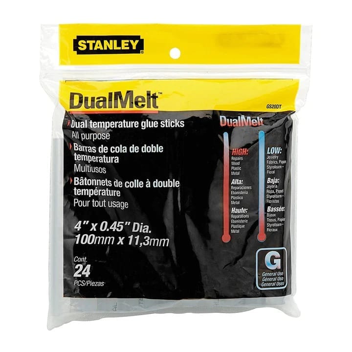 STANLEY DUAL MELT 24PK 11.3MM GLUE STICKS