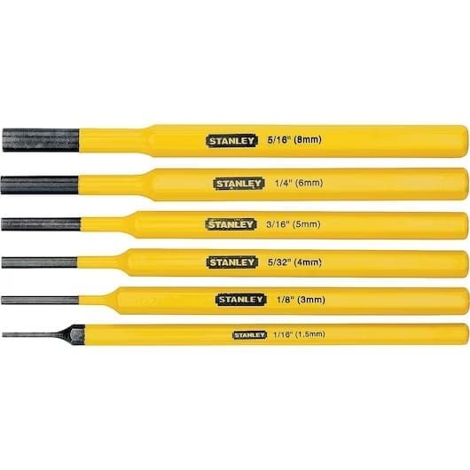STANLEY 6 PC PUNCH KIT