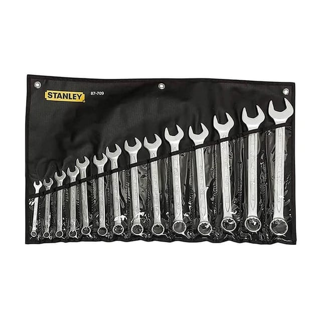 STANLEY 14 PC SLIMLINE COMB SPANNER SET (INCHES)