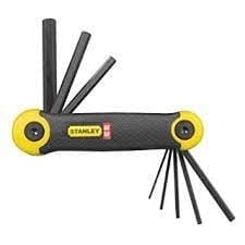 STANLEY 9 PIECE SAE FOLDING HEX KEY SET