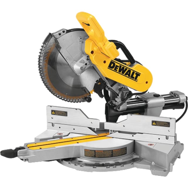 DEWALT 305mm कम्पाउंड स्लाइड मिटर सॉ, परिवर्तनीय गति के साथ