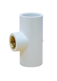 Sentini CPVC Ftngs Brass Tee 90 degree - 0.50 Inch (15mm) SDR 11