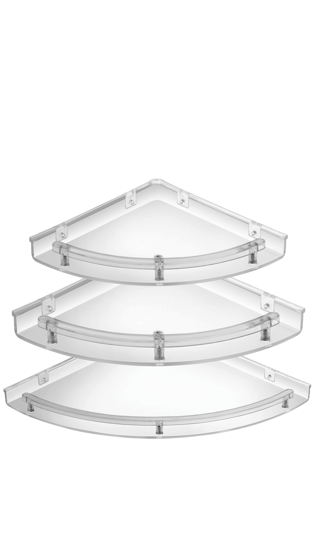 Prabhat Corner Shelf - TRANSPARENT