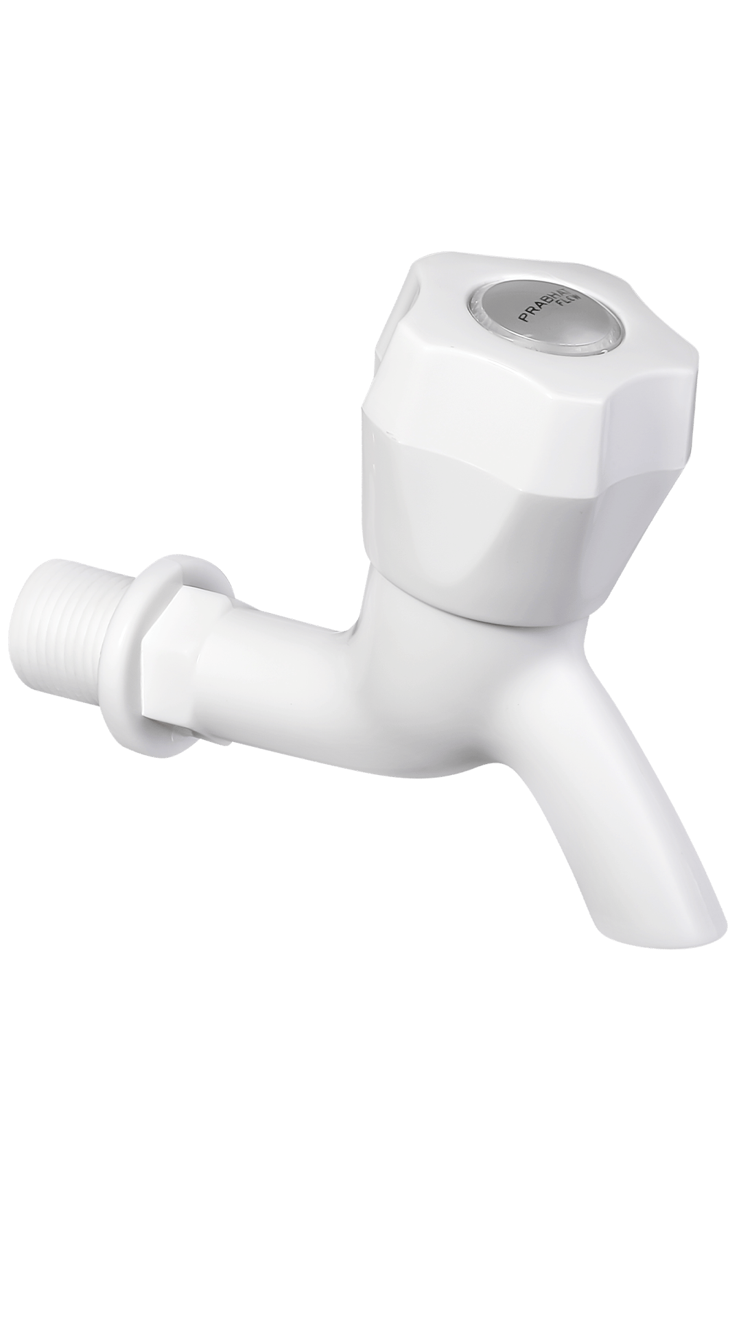 Prabhat PPCP Bib Cock (High Flow) - WHITE