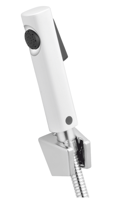 Prabhat Hogan Health Faucet With 1.2Mtr. Cp Tube & Hook - WHITE