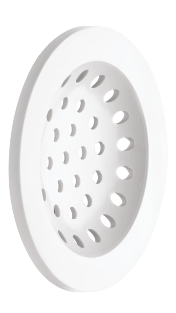 Prabhat Floor Grating 4'' (Round) - WHITE