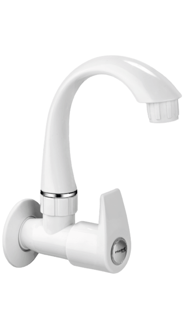 Prabhat Dove Sink Cock (S) Spout - WHITE