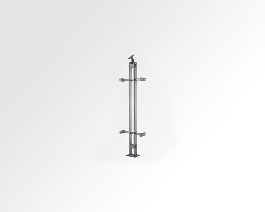 Godrej SS railing with 2 glass holder