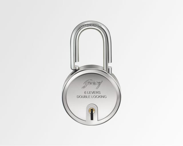 Godrej Round Padlock 6 Levers (3 Keys)
