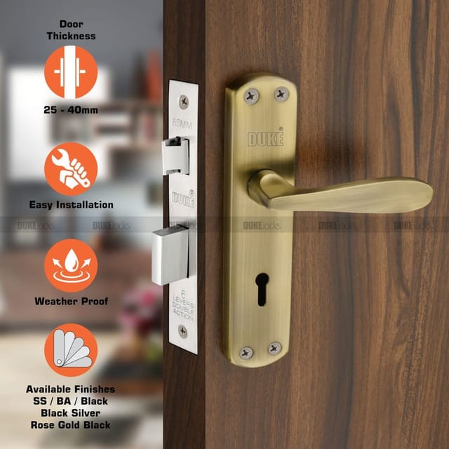 DUKE Mortice Door Lock Set 624 BA KY