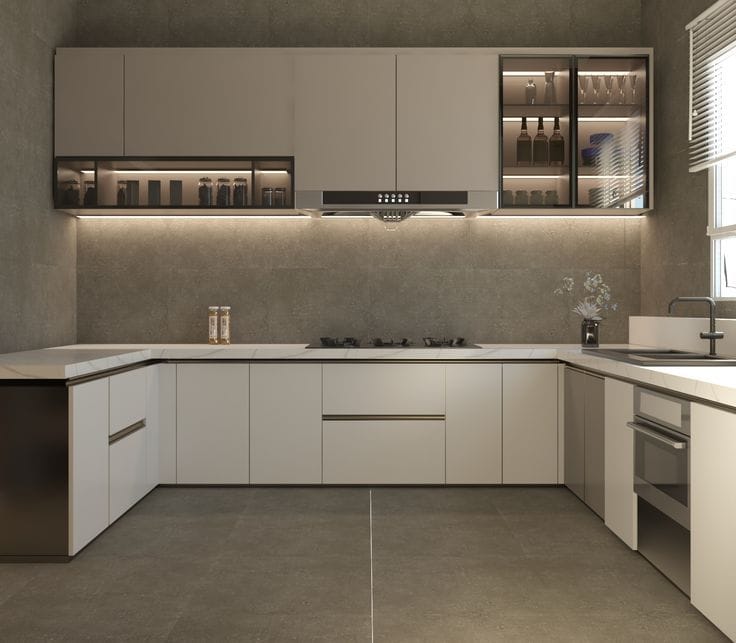 Modular Kitchen C Shape