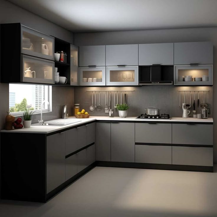 Modular Kitchen L Shape
