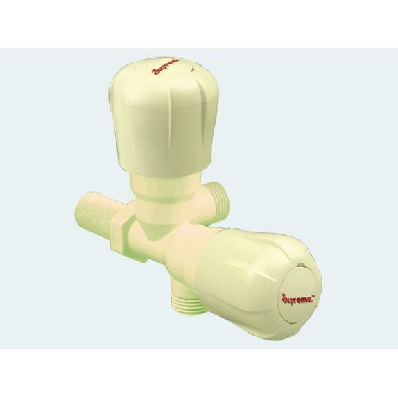 Supreme Elegant two way Right angle Tap(lvory)
