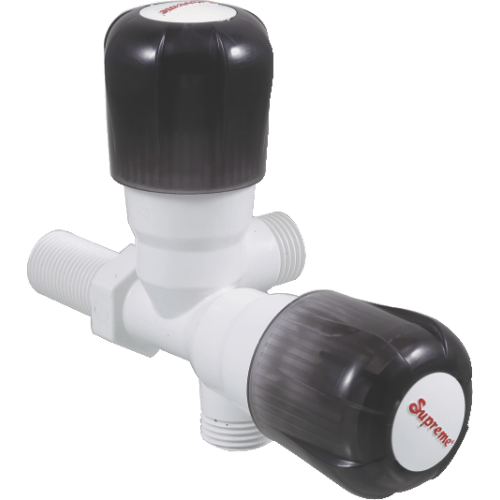 Supreme Elegant two way Right angle Tap(0"Black)