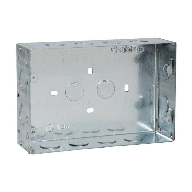 Havells 12 M Box (20.98x13.6) cm / (8X6) Flush Metal GI Boxes - All Range