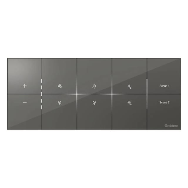 Havells 1 Fan, 3 ON/OFF Switch, 1 Dimmer, 2 scene I Sense 1 Dot 5D i-sense Grey