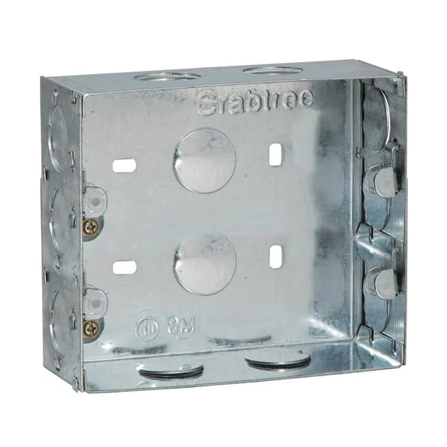 Havells 8 M Box (13.56x13.6) cm / (5X5) Flush Metal GI Boxes - All Range