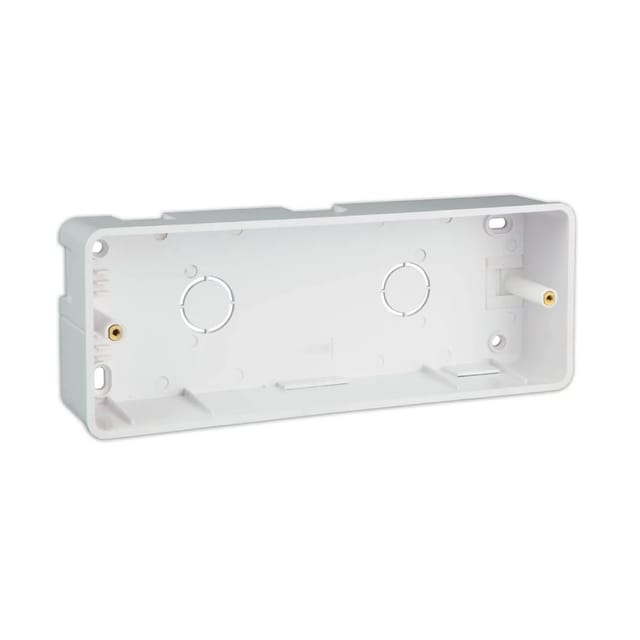 Havells 8 Module (H) (23.7x8.9) cm / (9.3X3.5) Surface Mounting Plastic Boxes for Coral