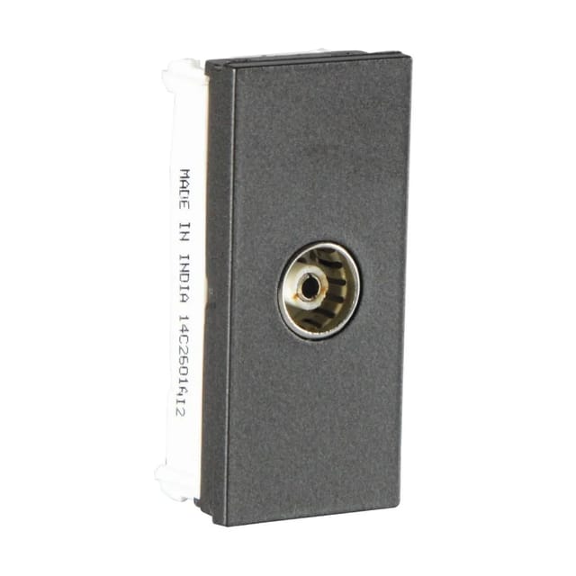 Havells TV Socket -1M  Coral Series - Support Modules White