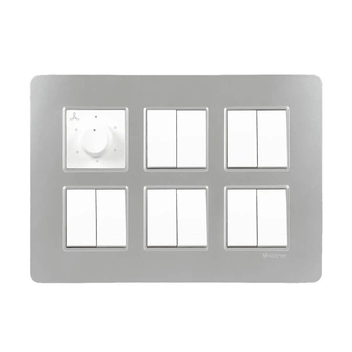 Havells Modular Combined Plates - PC Color Modular Combined Plates - PC Color Silver