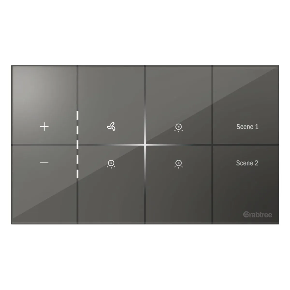 Havells 1 Fan regulator, 3 ON/OFF switch, 2 Scene I Sense 1 Dot 3 i-sense Grey