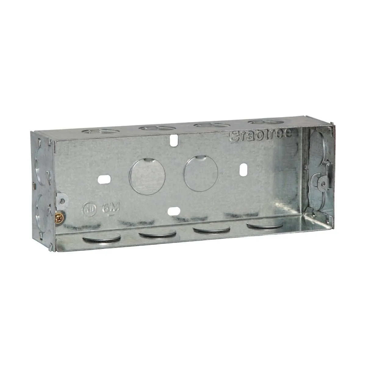 Havells 6 M Box (20.98x7.6) cm / (8X3) Flush Metal GI Boxes - All Range