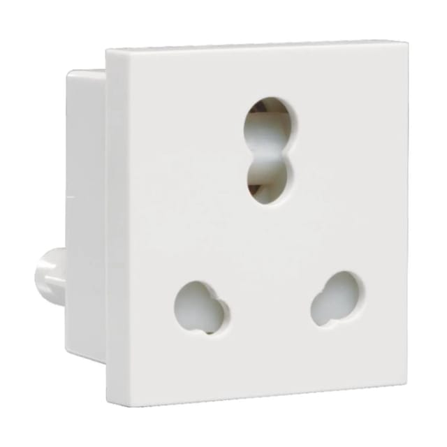 Havells 6 A/16 A 3 Pin Shuttered Socket Heavy Duty Athena Sockets White