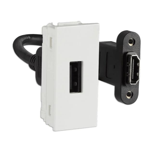 Havells USB Data Socket -1M  Data Communication Socket White