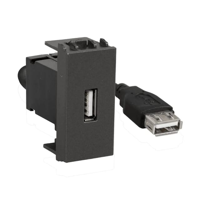 Havells USB Data Socket -1M  Data Communication Socket Grey