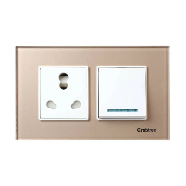 Havells Modular Combined Plates - Glassique 4M Modular Combined Plates - Glassique Stone Beige