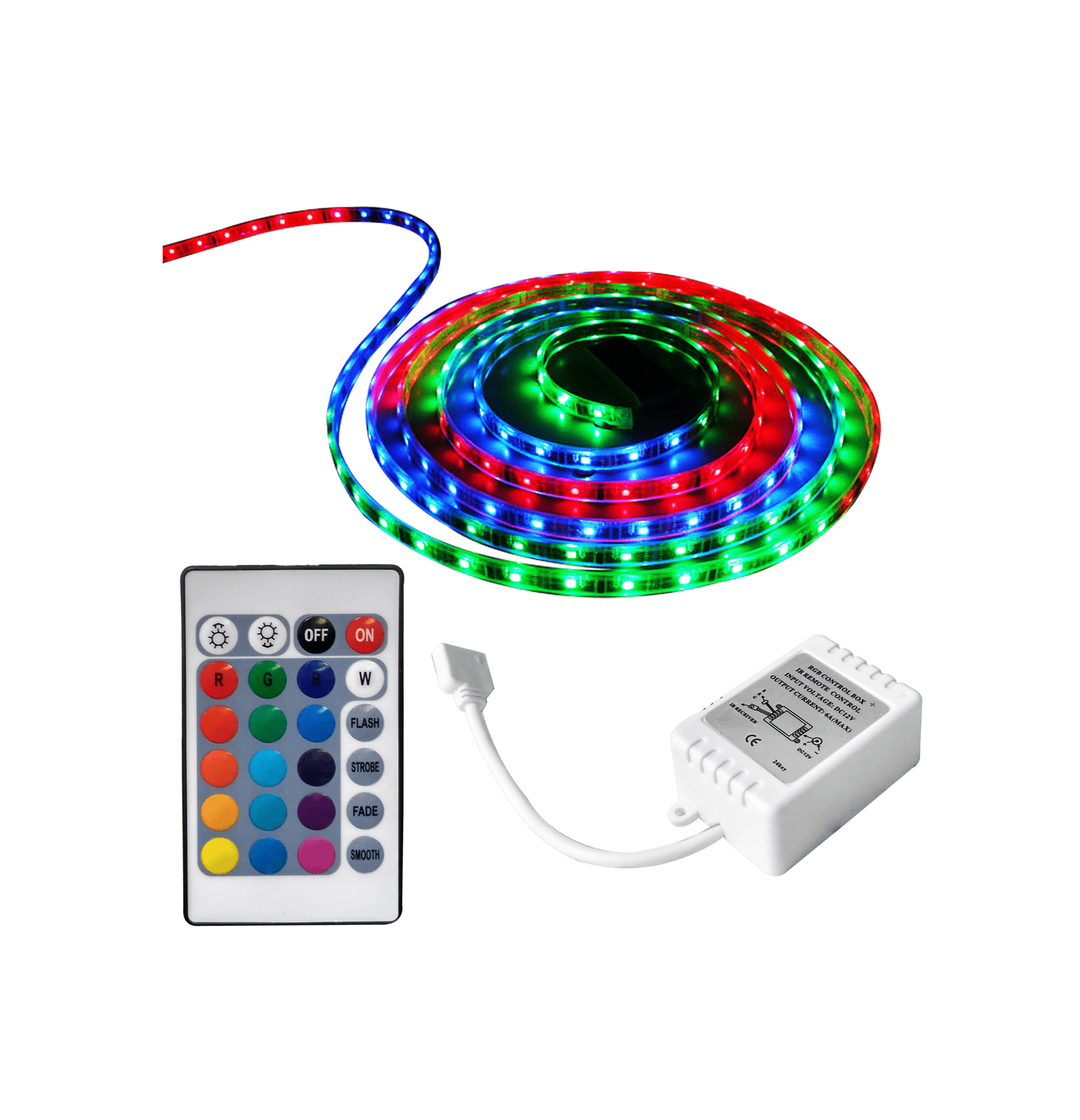 Compact Twinkle - RGB Color Changing - 30 LED / Meter