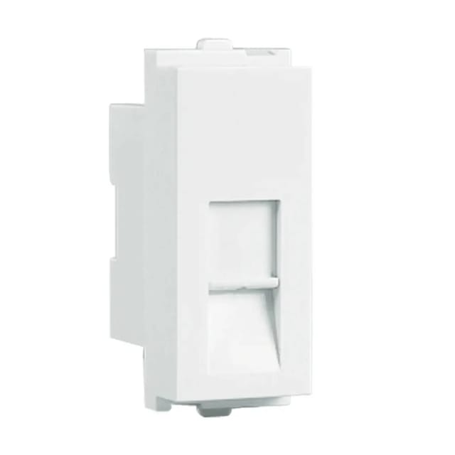 Havells Telephone Socket (RJ 11) -1M Support Modules White