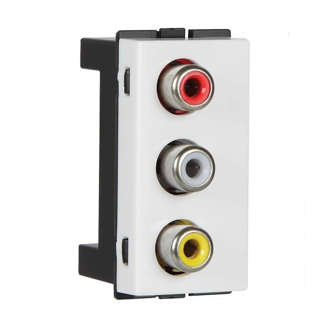 Havells RCA Socket Fabio Series - Data Communication Modules White