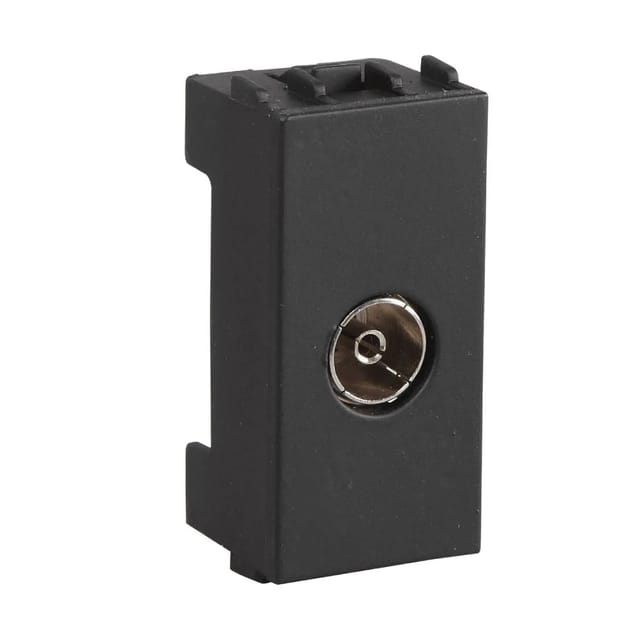 Havells TV Socket Fabio Series - Support Modules Velvet Black