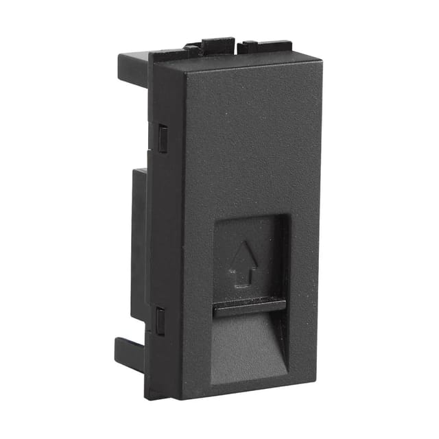 Havells Telephone socket Fabio Series - Support Modules Velvet Black
