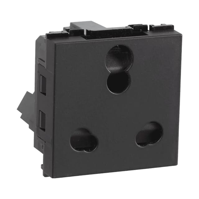 Havells 6 A 3 pin socket Fabio Series - Sockets Velvet Black