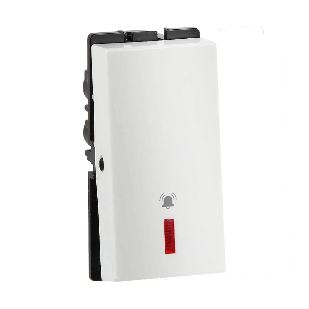 Havells 10 AX Bell push switch with indicator Fabio Series - Switches White