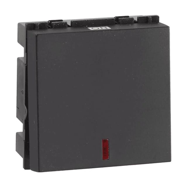 Havells 32 A DP switch with indicator Fabio Series - Switches Velvet Black