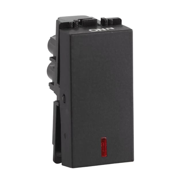 Havells 16 AX One way switch with indicator Fabio Series - Switches Velvet Black