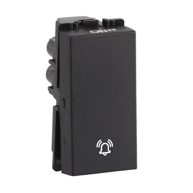 Havells 10 AX Bell push switch Fabio Series - Switches Velvet Black