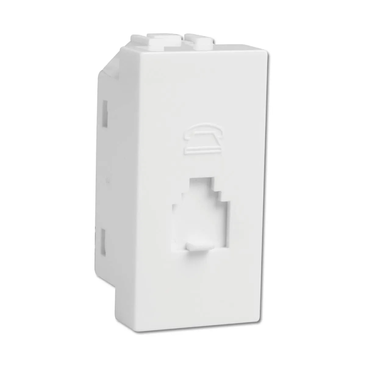 Havells Telephone Socket -1M  Coral Series - Support Modules White