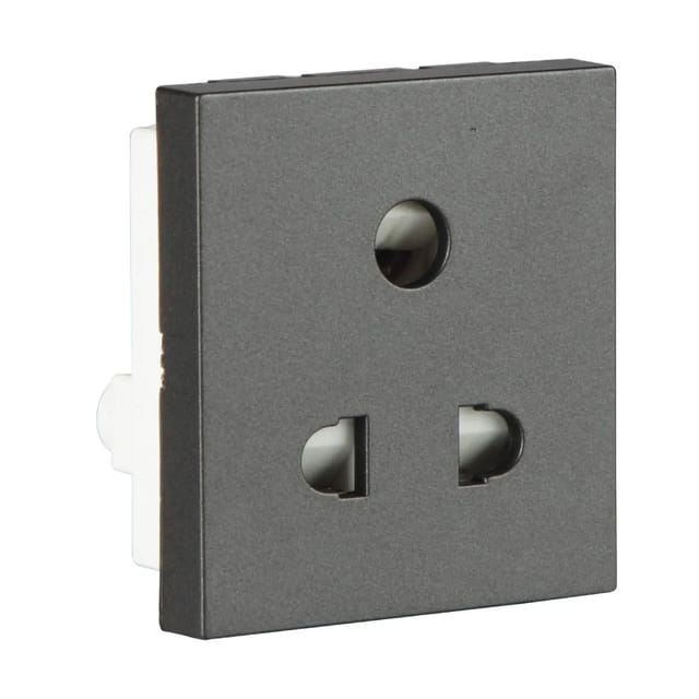 Havells 6 A 3 Pin Shuttered Socket Coral Series - Sockets White