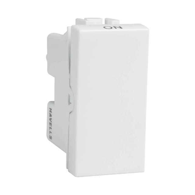 Havells 10 A Bell Push with Indicator Switch Coral Series - Switches White
