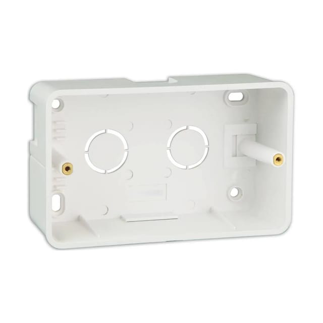 Havells 4 Module (14.5x8.9) cm / (5.7X3.5) Surface Mounting Plastic Boxes for Coral