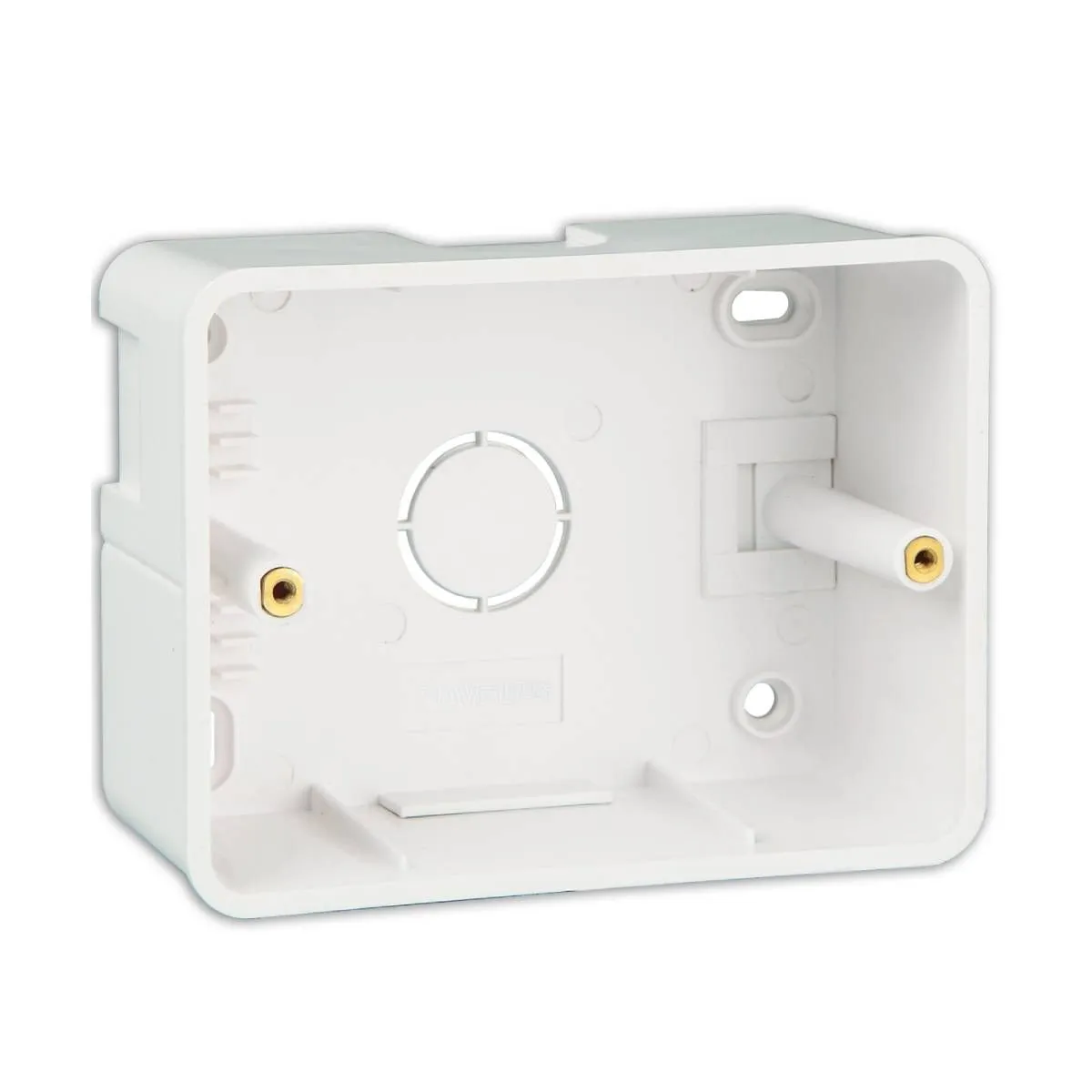 Havells 3 Module (11.7x8.9) cm / (4.6X3.5) Surface Mounting Plastic Boxes for Coral