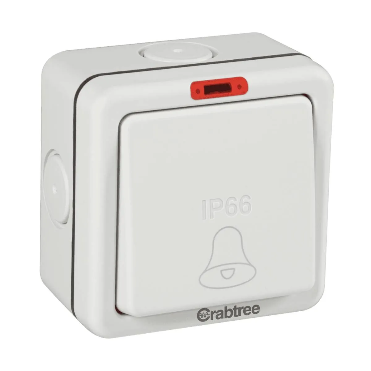 Havells 1 Gang 10 A Bell push switch with Indicator IP66 Switches & Sockets