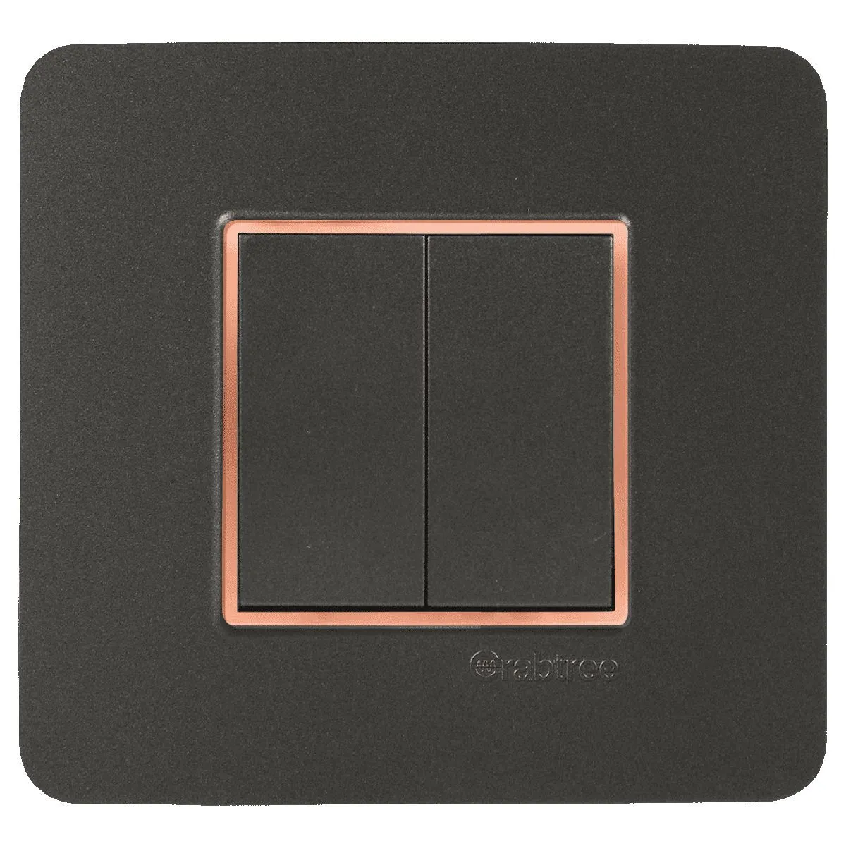 Havells SIGNIA GRANDE - PC COMBINED PLATE SIGNIA GRANDE SERIES - OUTER PLATES Grey PC Rose Bezel